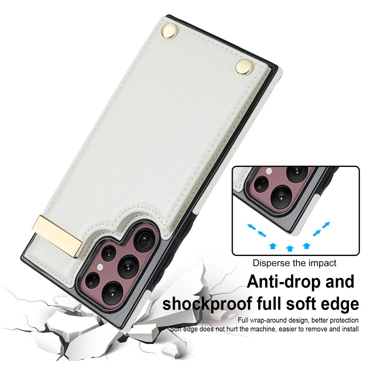 Metal Buckle Card Slots Phone Case, For Samsung Galaxy S22 Ultra 5G, For Samsung Galaxy Note20 Ultra