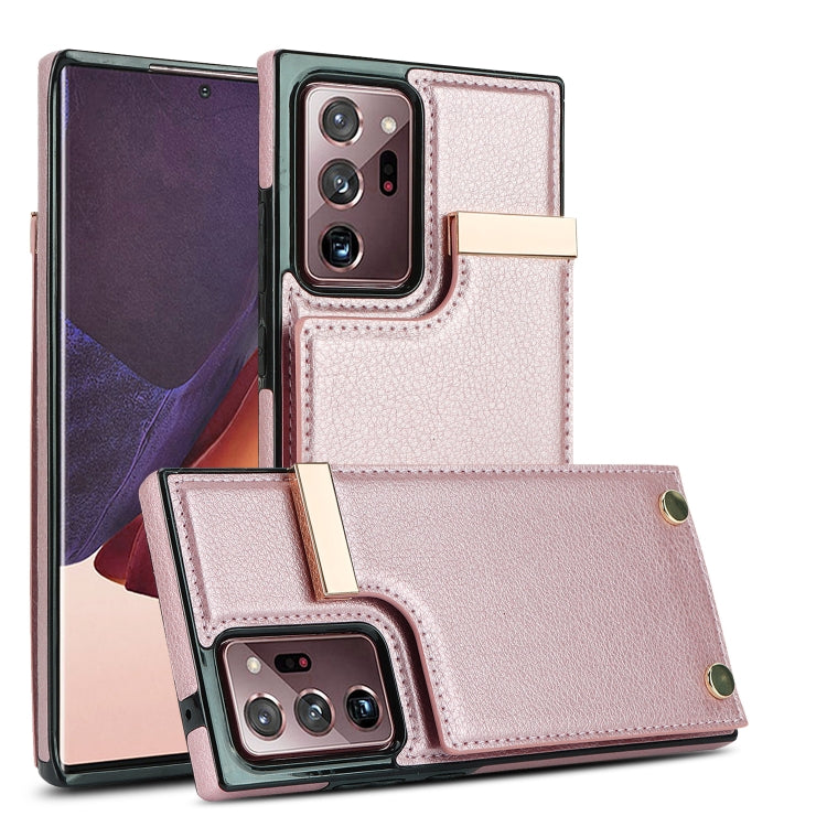 Metal Buckle Card Slots Phone Case, For Samsung Galaxy S22 Ultra 5G, For Samsung Galaxy Note20 Ultra
