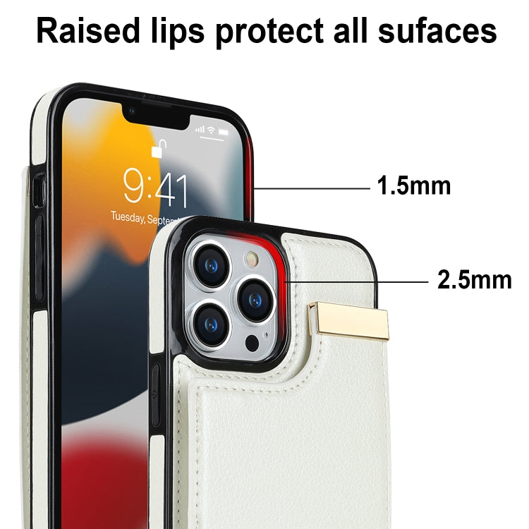 Metal Buckle Card Slots Phone Case, For iPhone 13 Pro, For iPhone 12 / 12 Pro, For iPhone 12 Pro Max, For iPhone 11 Pro Max