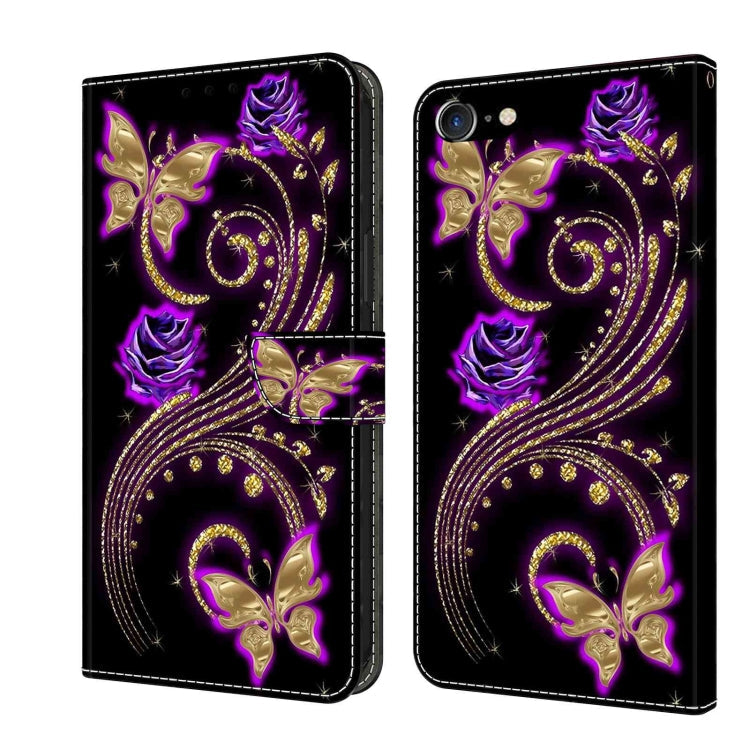 Crystal 3D Shockproof Protective Leather Phone Case, For iPhone 6 Plus / 7 Plus / 8 Plus