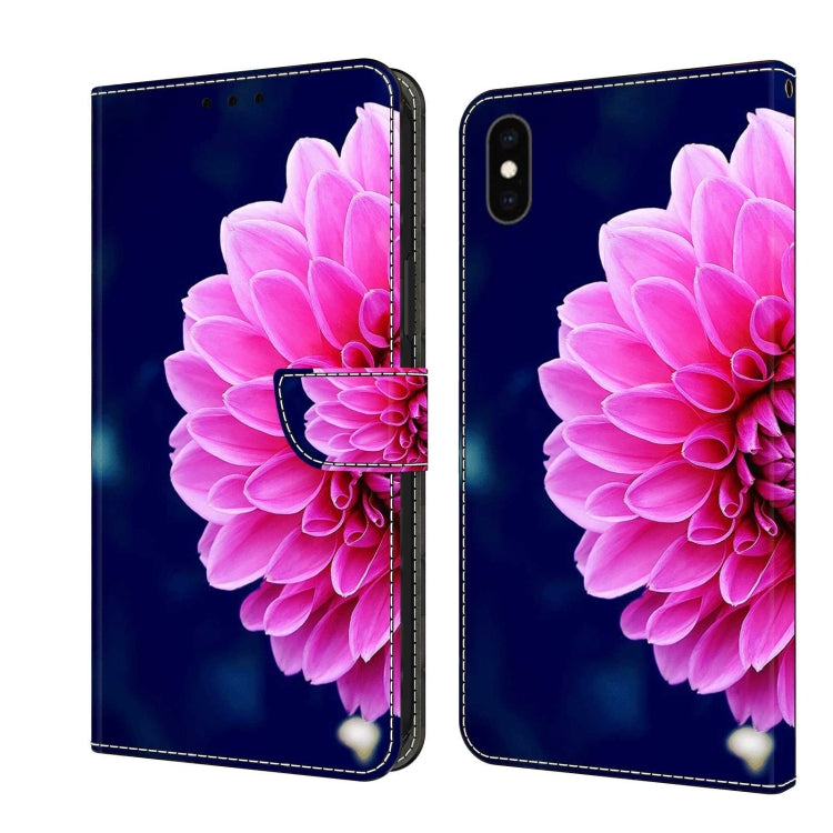 Crystal 3D Shockproof Protective Leather Phone Case, For iPhone XS Max