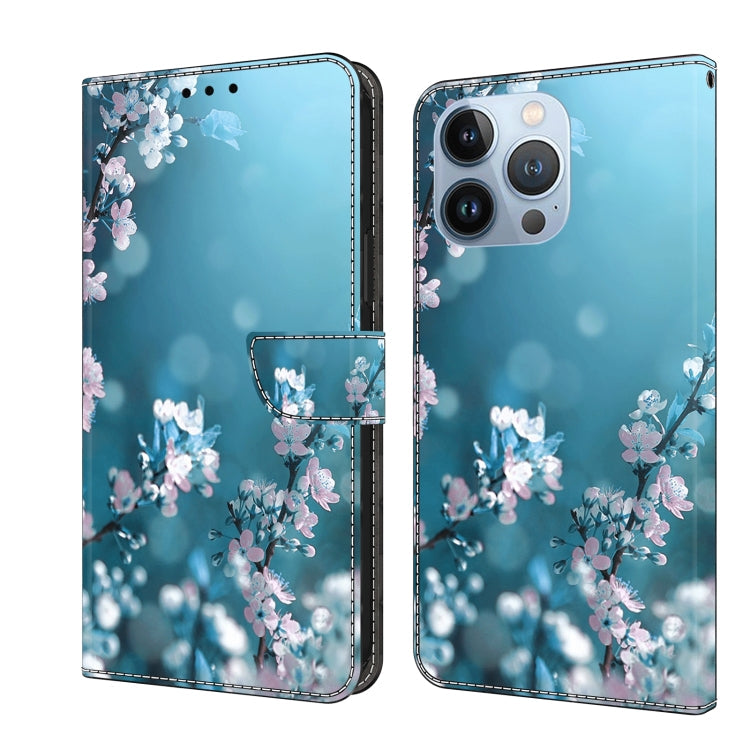 Crystal 3D Shockproof Protective Leather Phone Case, For iPhone 14 Plus