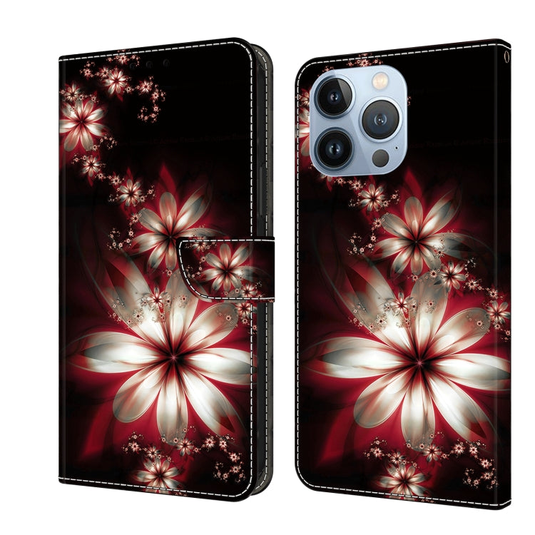 Crystal 3D Shockproof Protective Leather Phone Case, For iPhone 14 Plus