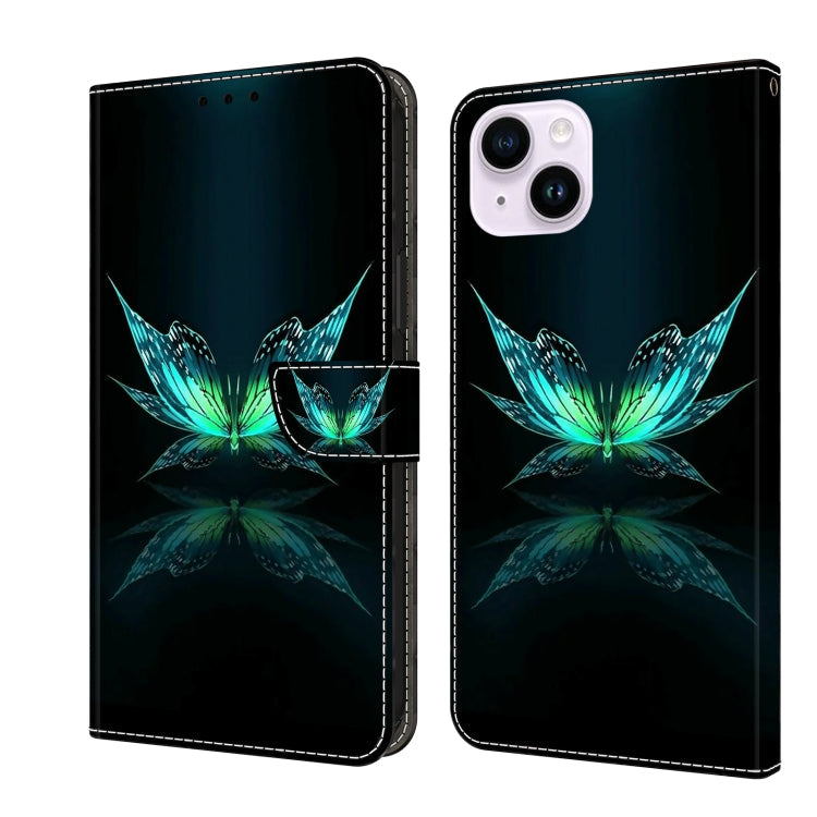 Crystal 3D Shockproof Protective Leather Phone Case, For iPhone 14 Pro