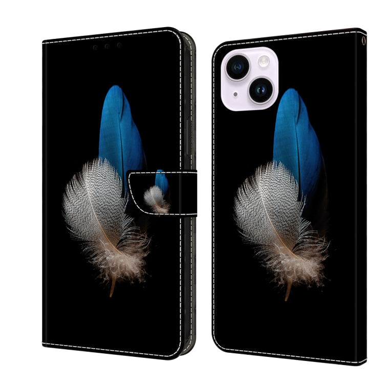 Crystal 3D Shockproof Protective Leather Phone Case, For iPhone 14 Pro