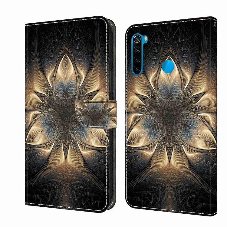 Crystal 3D Shockproof Protective Leather Phone Case, For Xiaomi Redmi Note 8T
