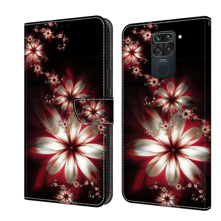 Crystal 3D Shockproof Protective Leather Phone Case, For Xiaomi Redmi Note 9