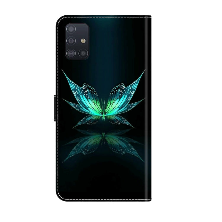 Crystal 3D Shockproof Protective Leather Phone Case, For Samsung Galaxy A71 4G