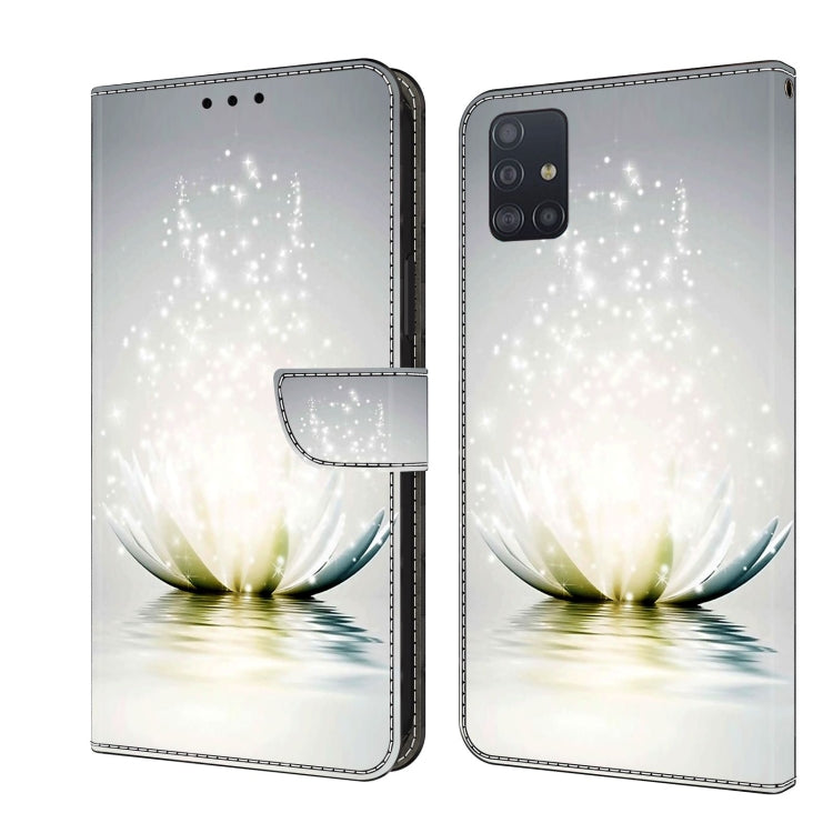 Crystal 3D Shockproof Protective Leather Phone Case, For Samsung Galaxy A71 4G