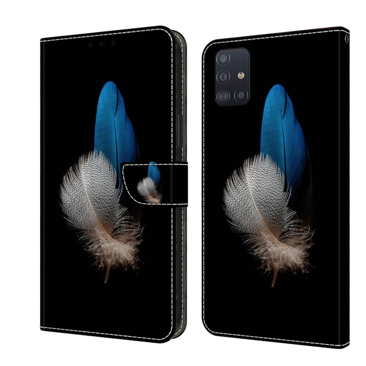 Crystal 3D Shockproof Protective Leather Phone Case, For Samsung Galaxy A71 4G