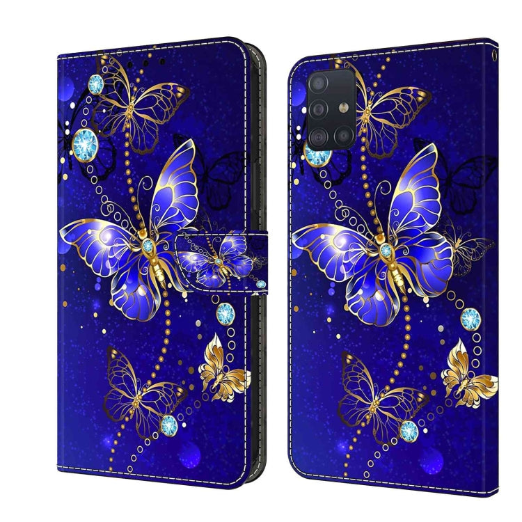 Crystal 3D Shockproof Protective Leather Phone Case, For Samsung Galaxy A71 4G