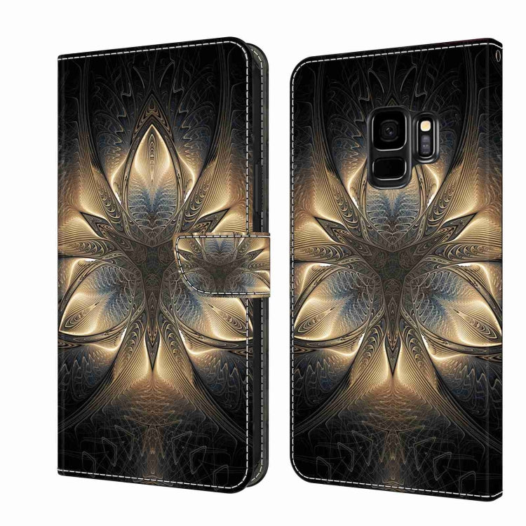Crystal 3D Shockproof Protective Leather Phone Case, For Samsung Galaxy S9