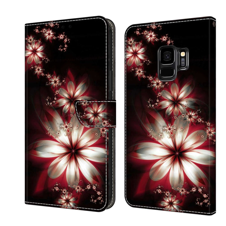 Crystal 3D Shockproof Protective Leather Phone Case, For Samsung Galaxy S9
