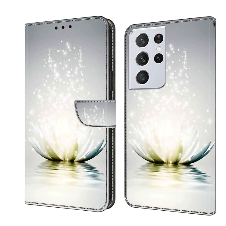 Crystal 3D Shockproof Protective Leather Phone Case, For Samsung Galaxy S21 Ultra