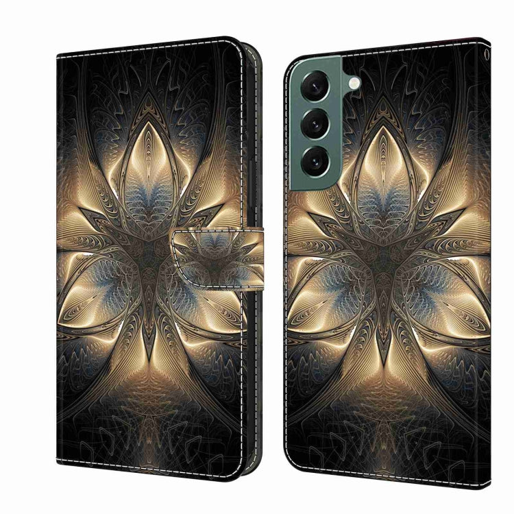 Crystal 3D Shockproof Protective Leather Phone Case, For Samsung Galaxy S22+