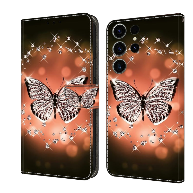 Crystal 3D Shockproof Protective Leather Phone Case, For Samsung Galaxy S23 FE 5G
