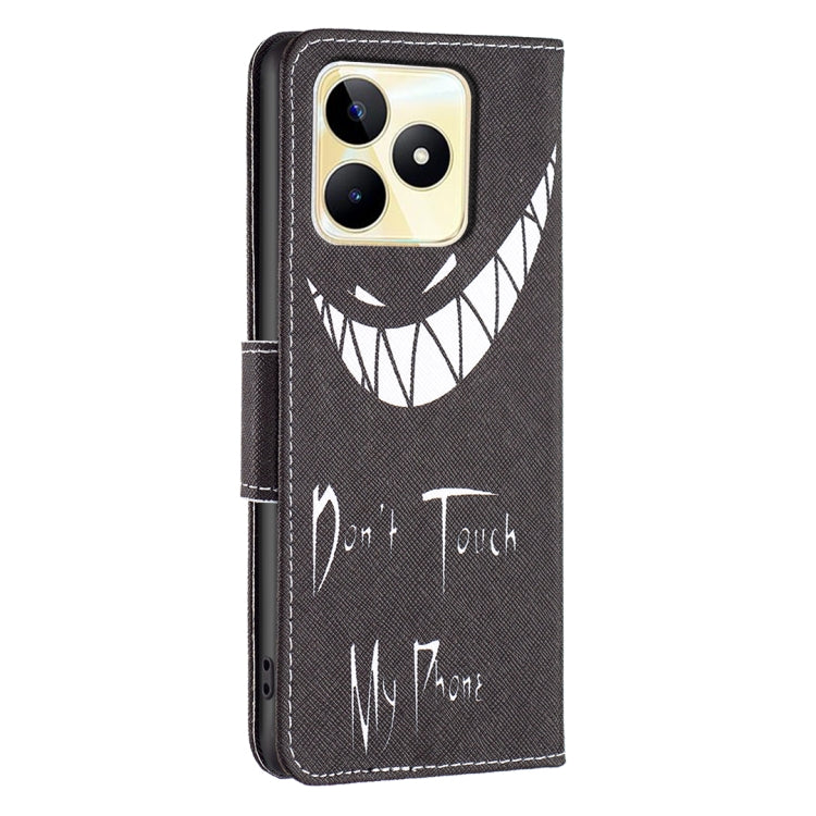 Colored Drawing Pattern Leather Phone Case, For Realme C53
