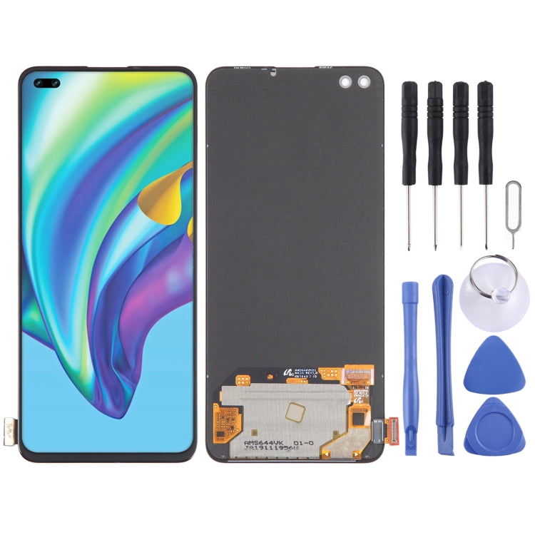 Original Super AMOLED LCD Screen For with Digitizer Full Assembly, For OPPO Reno4 Lite, For OPPO F17 Pro, For OPPO Reno4 5G