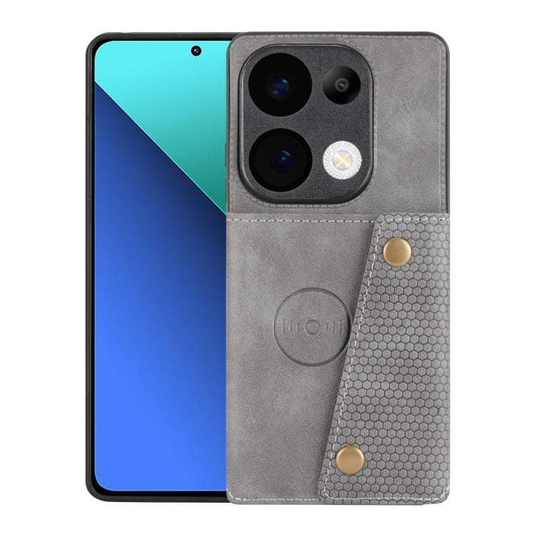 Double Buckle Card Slots Magnetic Phone Case, For Xiaomi Redmi K70 Ultra, For Xiaomi Redmi 13 4G Global, For Xiaomi Redmi Note 13 Pro 4G Global, For Xiaomi Redmi Note 13 4G Global