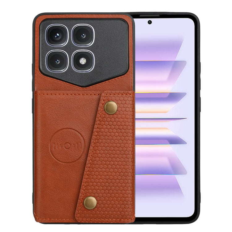 Double Buckle Card Slots Magnetic Phone Case, For Xiaomi Redmi K70 Ultra, For Xiaomi Redmi 13 4G Global, For Xiaomi Redmi Note 13 Pro 4G Global, For Xiaomi Redmi Note 13 4G Global
