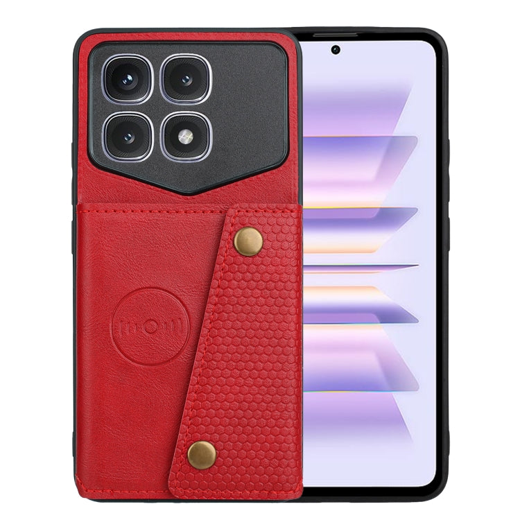Double Buckle Card Slots Magnetic Phone Case, For Xiaomi Redmi K70 Ultra, For Xiaomi Redmi 13 4G Global, For Xiaomi Redmi Note 13 Pro 4G Global, For Xiaomi Redmi Note 13 4G Global