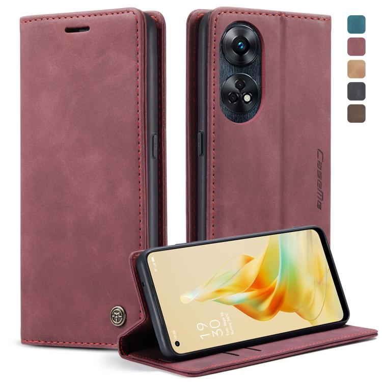 CaseMe 013 Multifunctional Horizontal Flip Leather Phone Case, For OPPO Reno8 T 4G, For OPPO A57 4G Global/A57S 4G Global/A77 4G Global