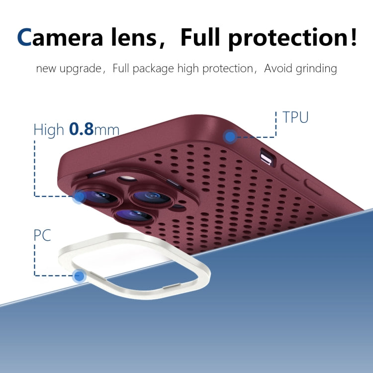 Hollow Heat Dissipation TPU Phone Case, For iPhone 14 Plus, For iPhone 14, For iPhone 14 Pro, For iPhone 14 Pro Max, For iPhone SE 2022 / 2020 / 8 / 7