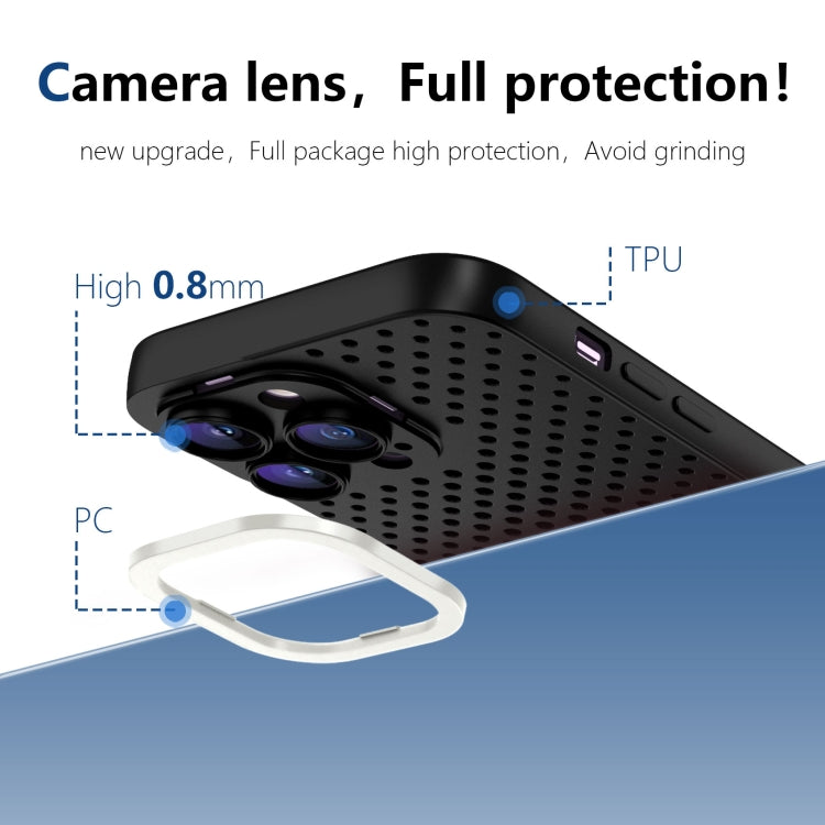 Hollow Heat Dissipation TPU Phone Case, For iPhone 13 Pro Max, For iPhone 13 Pro, For iPhone 13, For iPhone 12, For iPhone 12 Pro Max