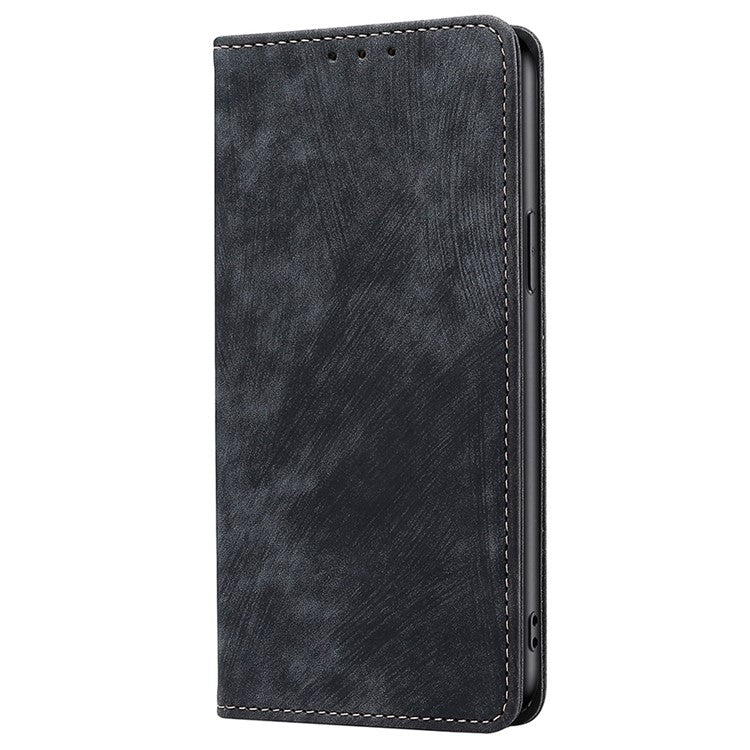 RFID Anti-theft Brush Magnetic Leather Phone Case, For Realme C61 4G, For Realme GT Neo6 SE, For Realme 12 5G, For Realme 12+ 5G