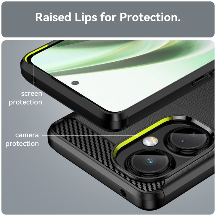 Brushed Texture Carbon Fiber TPU Phone Case, For OnePlus Nord CE3 Lite, For OnePlus Nord 3