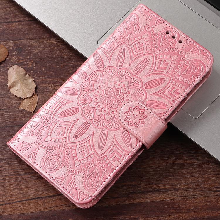 Embossed Sunflower Leather Phone Case, For iPhone 17e / 16e, For iPhone 17 Pro Max, For iPhone 17 Pro, For iPhone 17