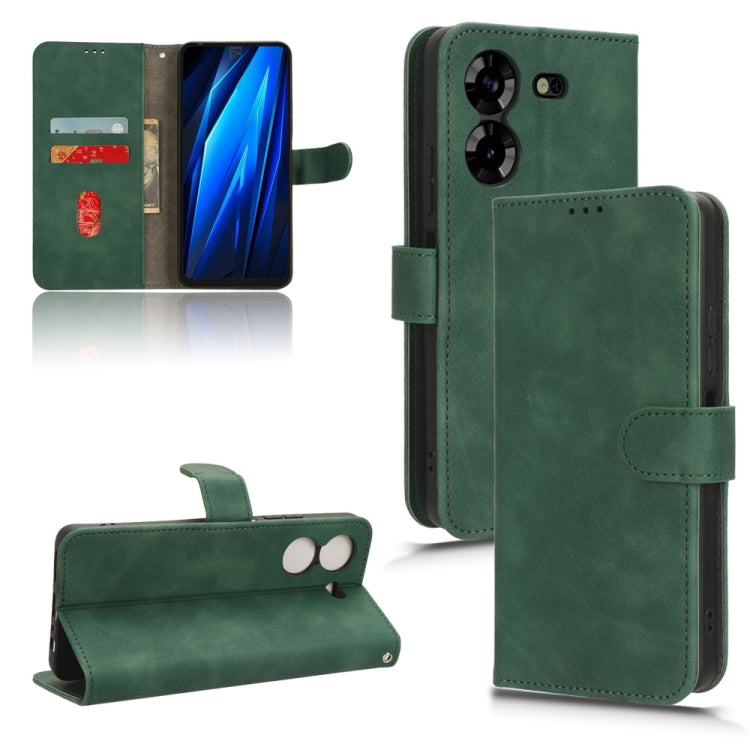Skin Feel Magnetic Flip Leather Phone Case, For Tecno Camon 20 Premier