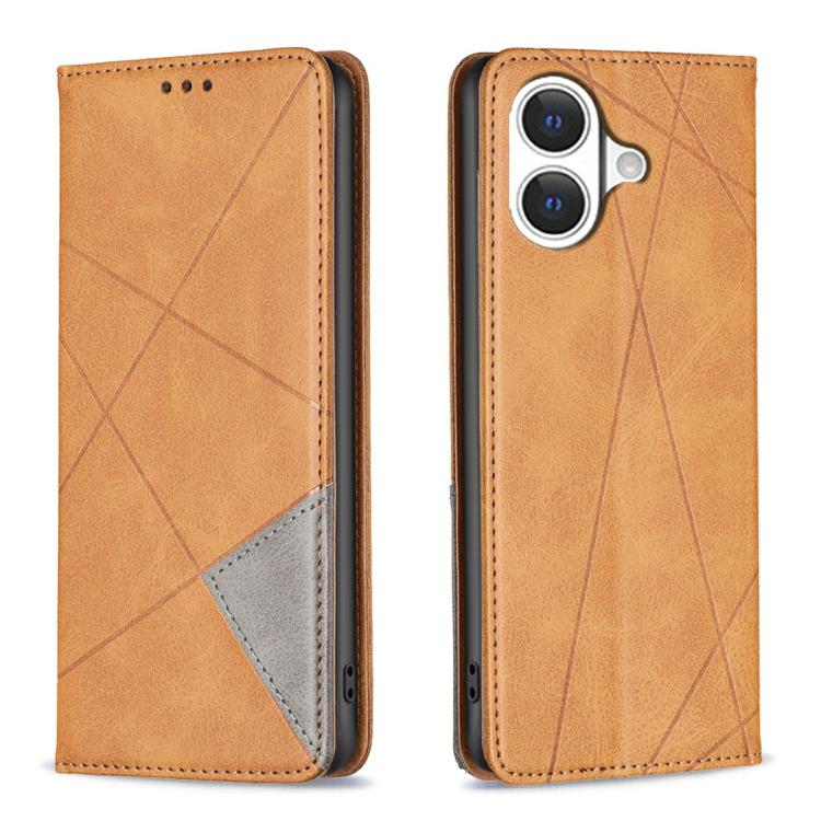 Rhombus Texture Magnetic Leather Phone Case, For iPhone 17 Pro Max, For iPhone 17 Pro, For iPhone 17, For iPhone Air