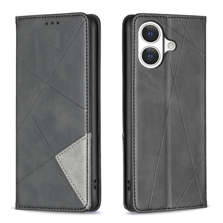 Rhombus Texture Magnetic Leather Phone Case, For iPhone 17 Pro Max, For iPhone 17 Pro, For iPhone 17, For iPhone Air