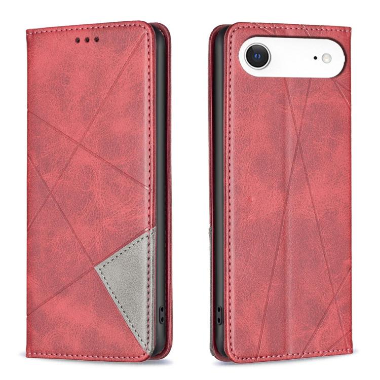 Rhombus Texture Magnetic Leather Phone Case, For iPhone 17 Pro Max, For iPhone 17 Pro, For iPhone 17, For iPhone Air