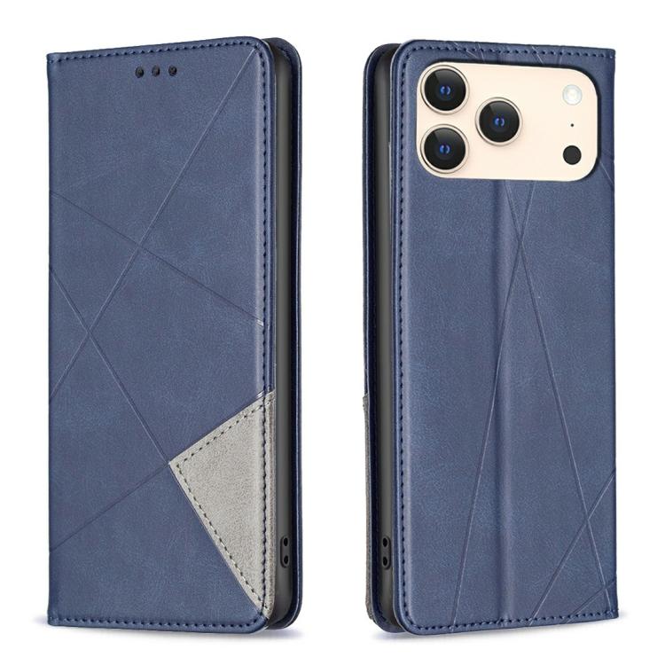 Rhombus Texture Magnetic Leather Phone Case, For iPhone 17 Pro Max, For iPhone 17 Pro, For iPhone 17, For iPhone Air