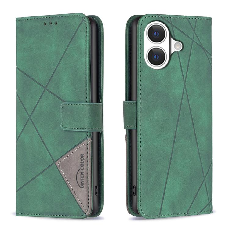 Magnetic Buckle Rhombus Texture Leather Phone Case, For iPhone 17 Pro Max, For iPhone 17 Pro, For iPhone 17, For iPhone Air