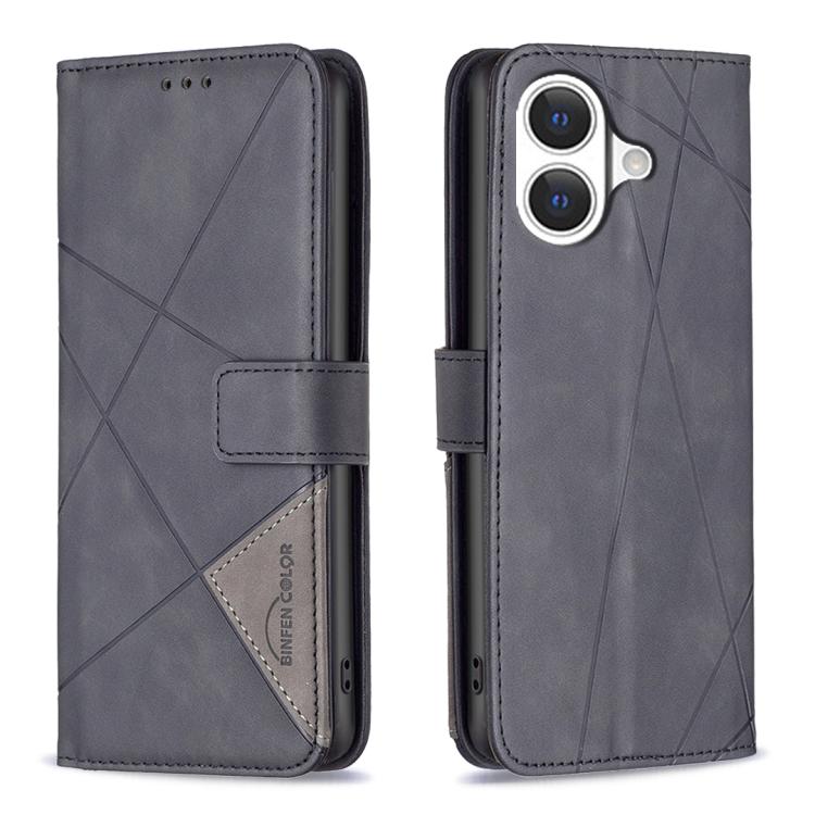Magnetic Buckle Rhombus Texture Leather Phone Case, For iPhone 17 Pro Max, For iPhone 17 Pro, For iPhone 17, For iPhone Air