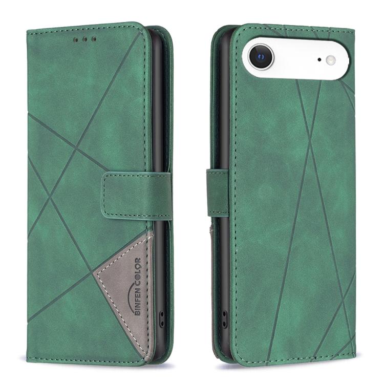 Magnetic Buckle Rhombus Texture Leather Phone Case, For iPhone 17 Pro Max, For iPhone 17 Pro, For iPhone 17, For iPhone Air