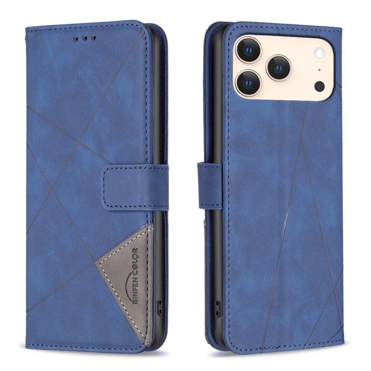 Magnetic Buckle Rhombus Texture Leather Phone Case, For iPhone 17 Pro Max, For iPhone 17 Pro, For iPhone 17, For iPhone Air