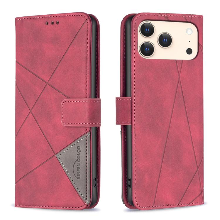 Magnetic Buckle Rhombus Texture Leather Phone Case, For iPhone 17 Pro Max, For iPhone 17 Pro, For iPhone 17, For iPhone Air