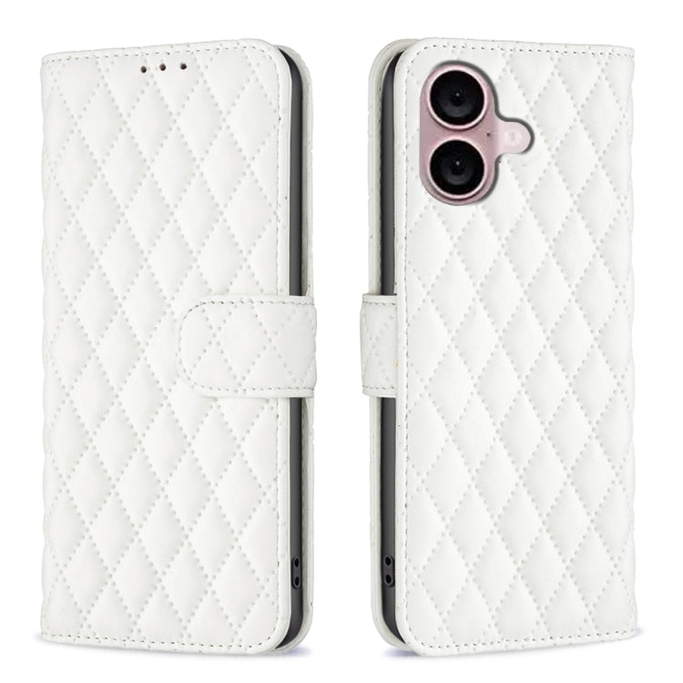 Diamond Lattice Wallet Flip Leather Phone Case, For iPhone Air, For iPhone 16 Pro Max, For iPhone 16 Pro, For iPhone 16 Plus
