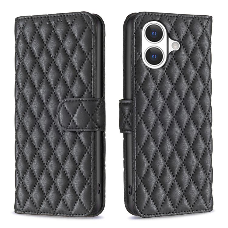 Diamond Lattice Wallet Flip Leather Phone Case, For iPhone 17 Pro Max, For iPhone 17 Pro, For iPhone 17, For iPhone Air