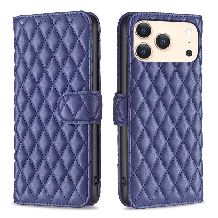 Diamond Lattice Wallet Flip Leather Phone Case, For iPhone 17 Pro Max, For iPhone 17 Pro, For iPhone 17, For iPhone Air