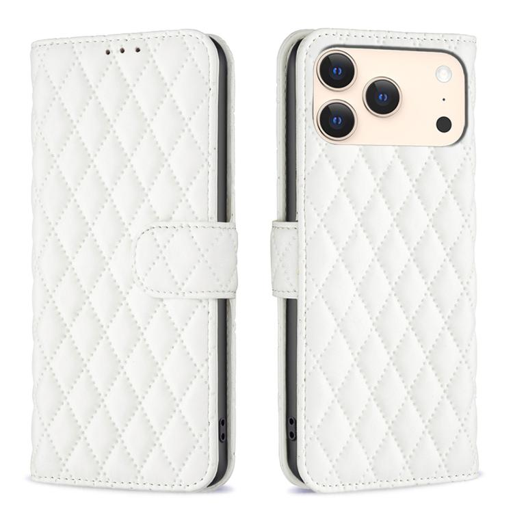 Diamond Lattice Wallet Flip Leather Phone Case, For iPhone 17 Pro Max, For iPhone 17 Pro, For iPhone 17, For iPhone Air