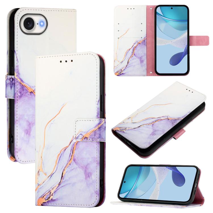 PT003 Marble Pattern Flip Leather Phone Case, For iPhone 17e / 16e, For iPhone 17 Pro Max, For iPhone 17 Pro, For iPhone 17