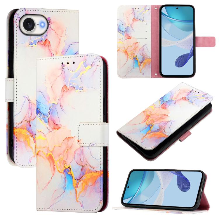 PT003 Marble Pattern Flip Leather Phone Case, For iPhone 17e / 16e, For iPhone 17 Pro Max, For iPhone 17 Pro, For iPhone 17