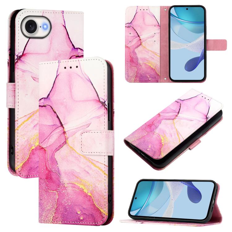 PT003 Marble Pattern Flip Leather Phone Case, For iPhone 17e / 16e, For iPhone 17 Pro Max, For iPhone 17 Pro, For iPhone 17