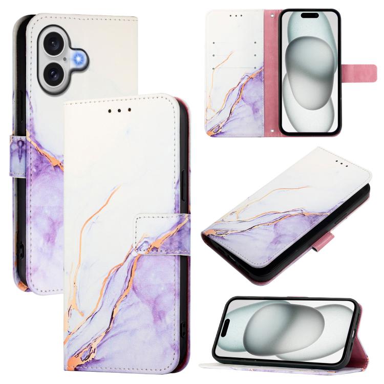 PT003 Marble Pattern Flip Leather Phone Case, For iPhone 17e / 16e, For iPhone 17 Pro Max, For iPhone 17 Pro, For iPhone 17