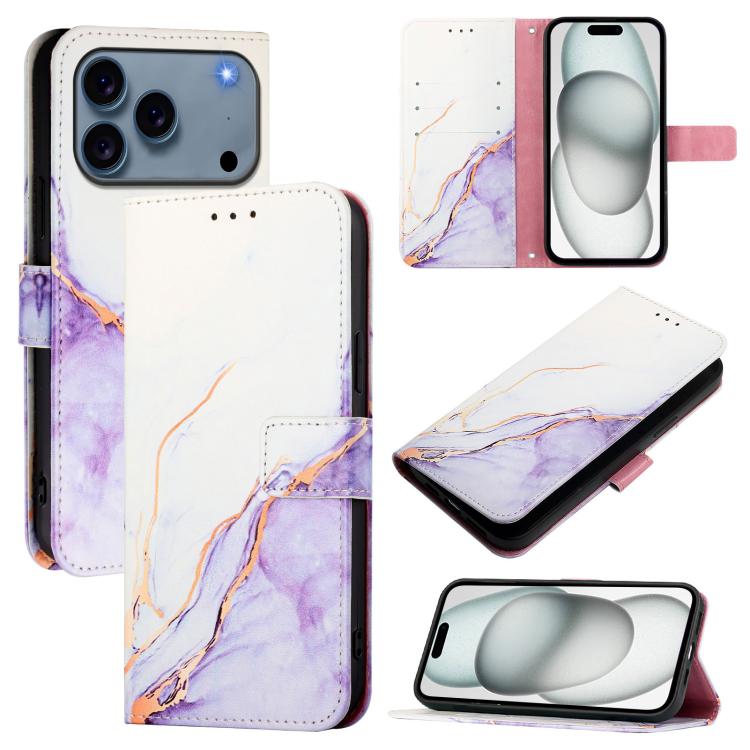 PT003 Marble Pattern Flip Leather Phone Case, For iPhone 17e / 16e, For iPhone 17 Pro Max, For iPhone 17 Pro, For iPhone 17